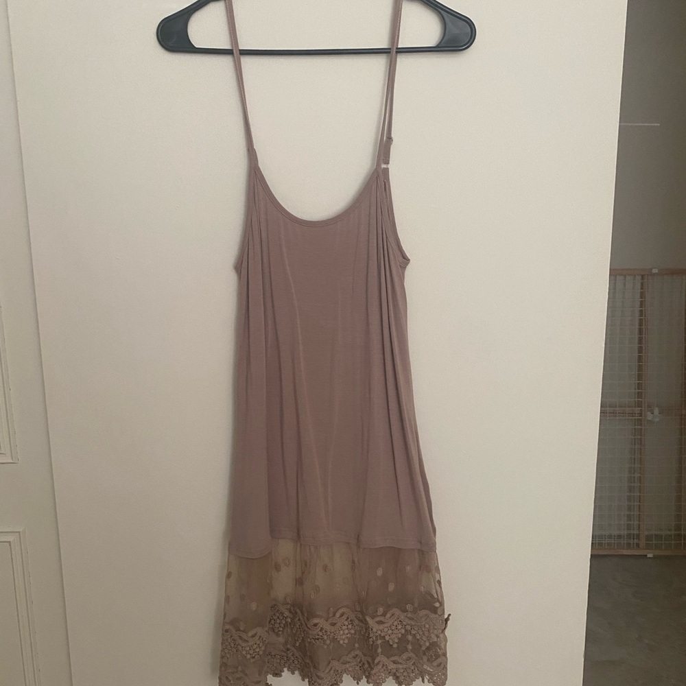 Before You Collection Taupe Slip Dress